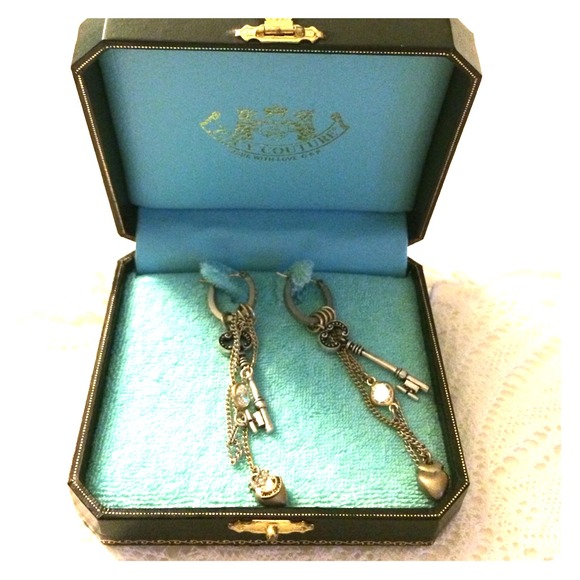 Juicy Couture Convertible Skelton Key Earrings