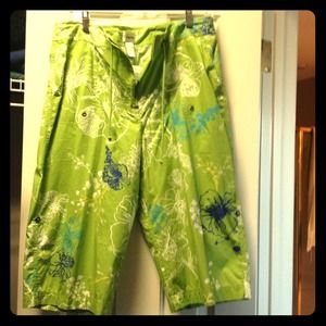 Chico's tropical paradise kayak shorts- Belize