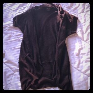 Brown short sleeved sweater