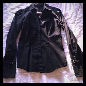 Black button down shirt from express