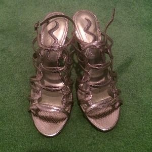 Nina pewter heels