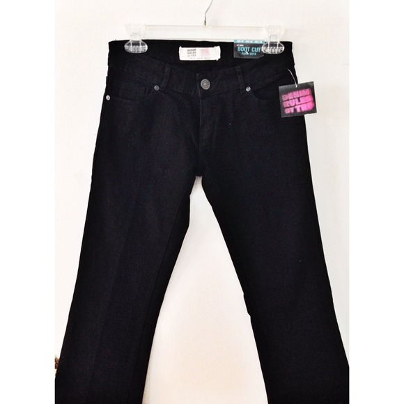 Zara Boot-Cut Black Denim Jeans