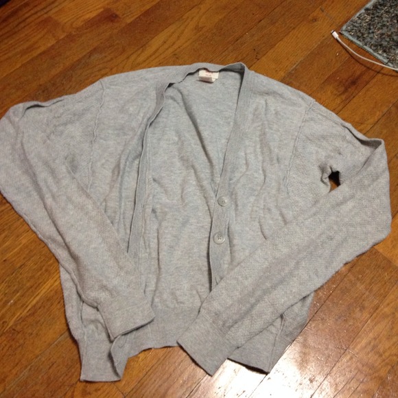 Grey (gray) Mossimo Supply Co. Cardigan Sweater