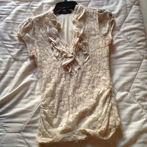 White lace dress top