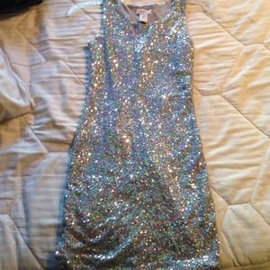 Silver sparkly Dress