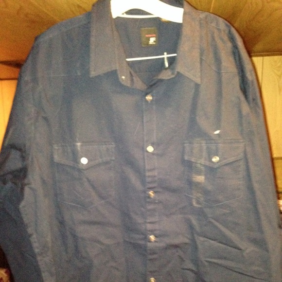 Mens casual blue shirt 2x
