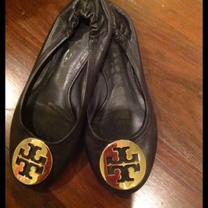 Tory Burch CLASSIC Black Reva Flats