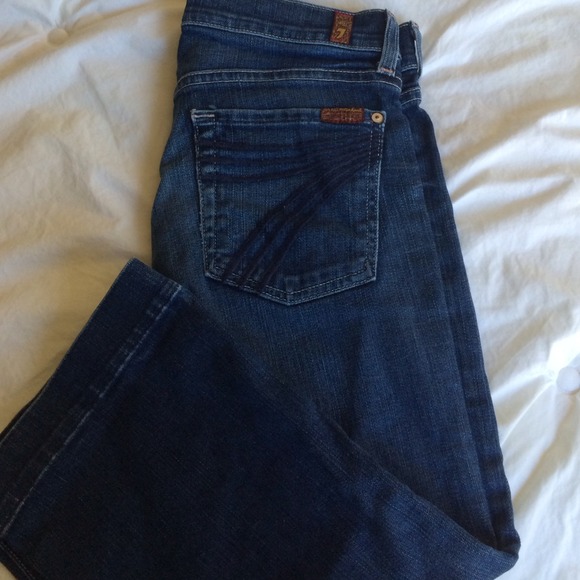 Authentic 7 for all mankind Capri jeans, size 27 - Picture 1 of 4