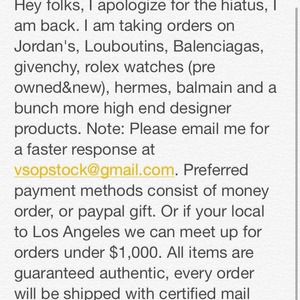 Givenchy, balmain, louboutin, ysl, balenciaga