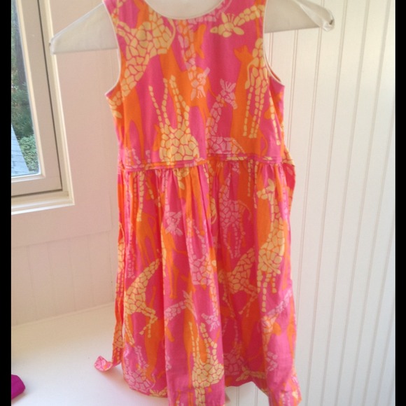 Lilly Pulitzer Giraffe Dress Girls 6