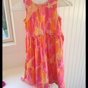 Lilly Pulitzer Giraffe Dress Girls 6