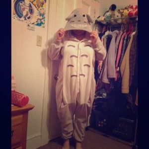 Totoro cosplay onesie adult large unisex pajamas!