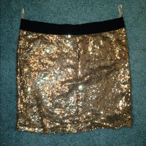 Sequin mini skirt