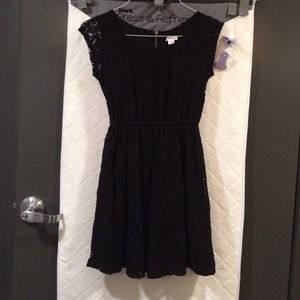 Black lace target baby doll dress