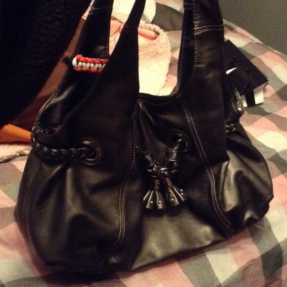 Grey hobo purse