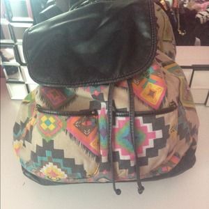 Tribal print backpack