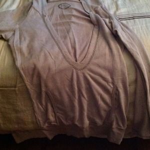 Long sleeve buffalo hooded grey shirt