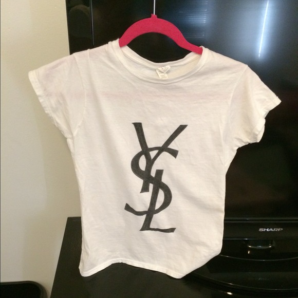 Ysl t-shirt white clean and no damages <33 - Picture 1 of 3