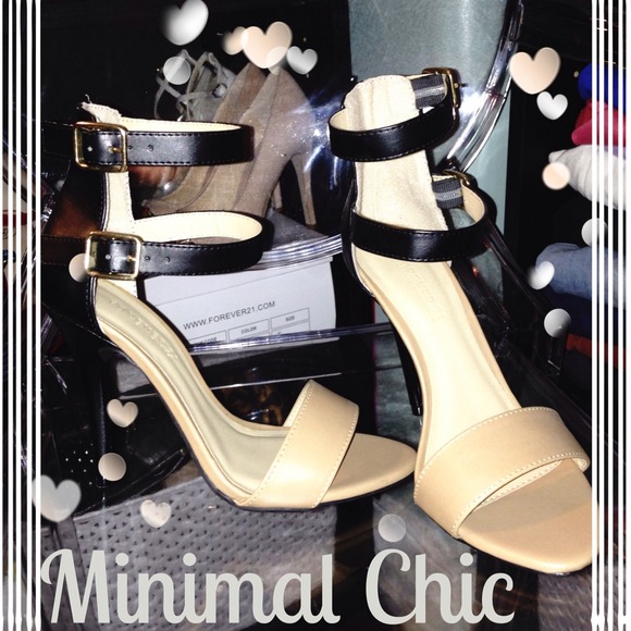 Nude & Black Heels