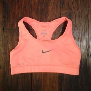 Coral Nike Sports Bra