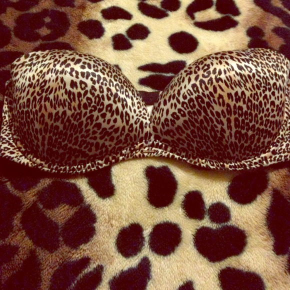 Verysexy strapless bra cheetah print