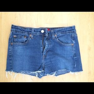 Denim shorts