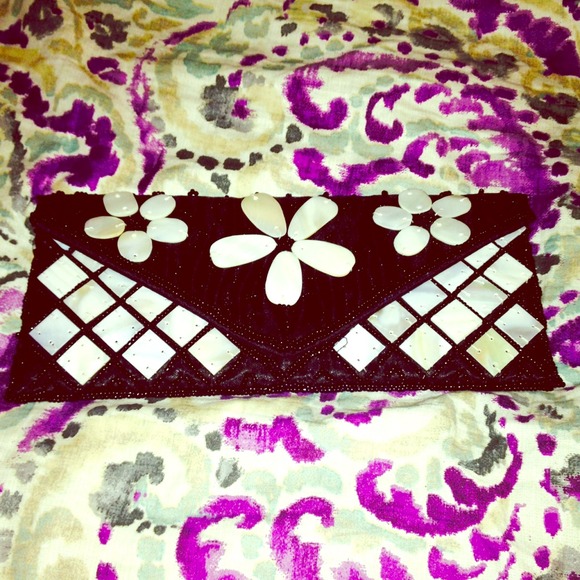 Black & White Envelope Clutch