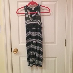 Target green striped dress
