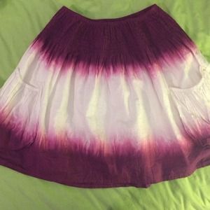 Purple/white skirt