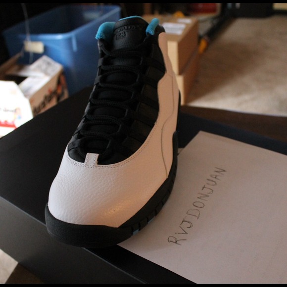 NIKE AIR JORDAN RETRO 10 X POWDER BLUE MENS 12-13 - Picture 2 of 4