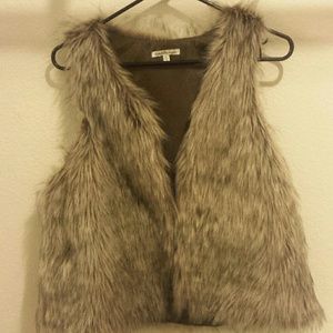 Brand NEW tan fur Vest