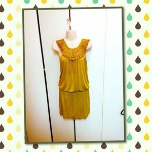 BCBG Chartreuse Jersey Dress