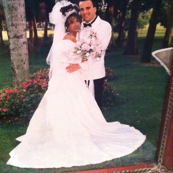 White wedding dress