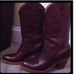 Leather Cowboy Boots