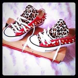 Custom spiked converse