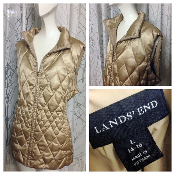 Land's End women's down vest