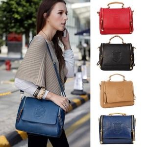 PU leather shoulder/ cross body/ top handle bag