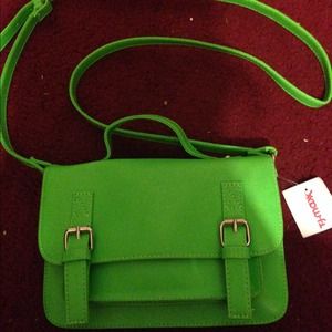 Neon green cross body