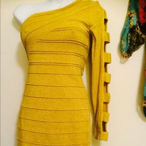 Mustard dress