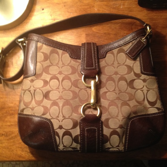 Brown coach bag