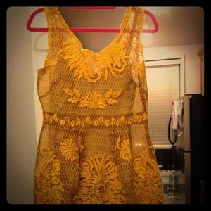 Beautiful Yellow embroidered sundress