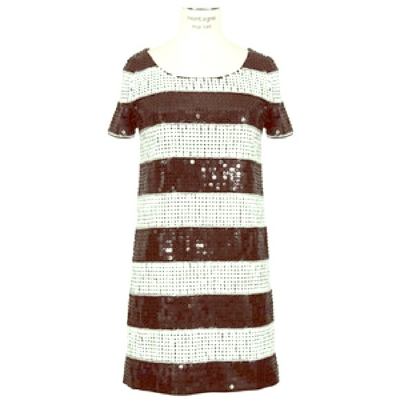 Black and White Sequined dress