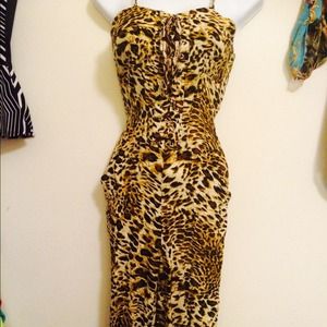 Animal print jumpsuit