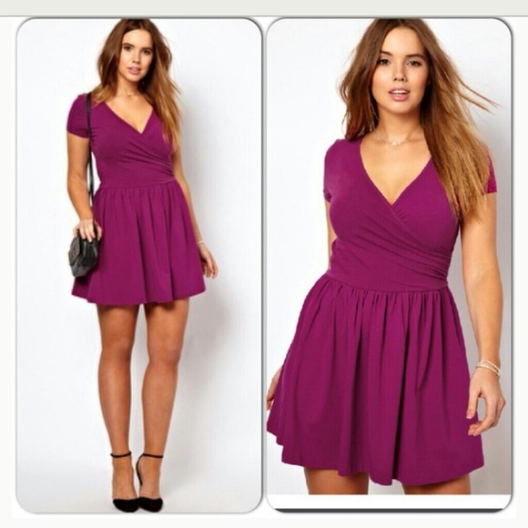 Asos Curve plumb dress