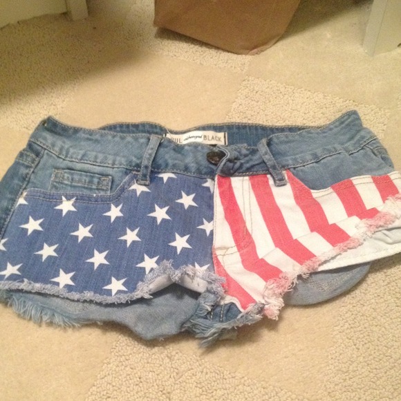 American flag shorts
