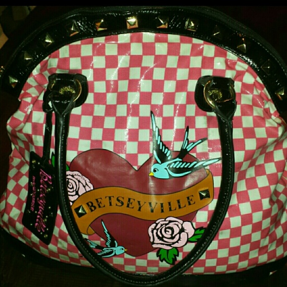Checkered Betseyville Tote Bag