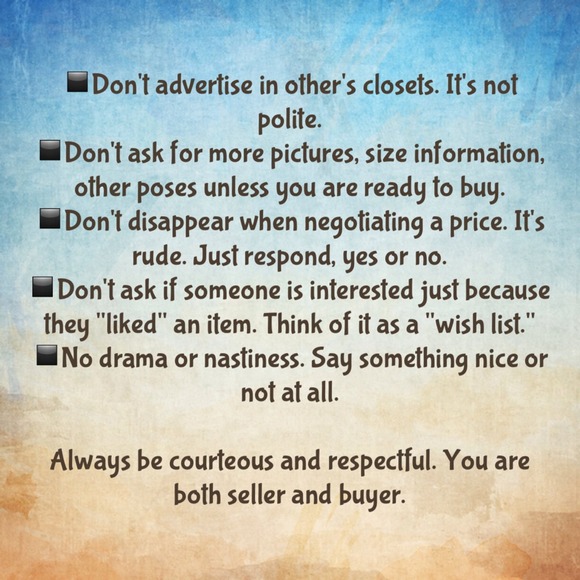 📝 Tips for Courteous Poshing - Picture 2 of 2