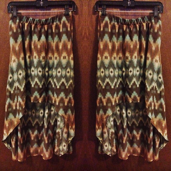 Boho high & low skirt!