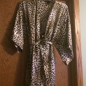 Victoria's Secret satin robe.