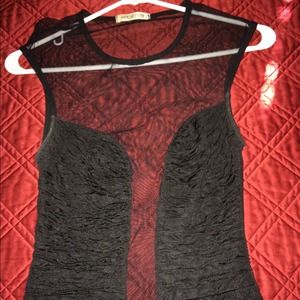 Sheer Arden B little black dress .